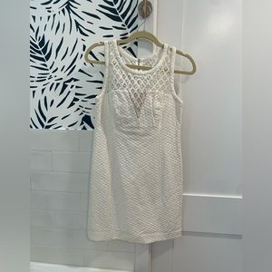 Lilly Pulitzer Vandalia Shift Dress Size 6 Resort White Lace